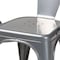 Baxton Studio Ryland Modern Industrial Grey Finished Metal Dining Chair Set , PK4 193-4PC-12042-ZORO - alternate 4